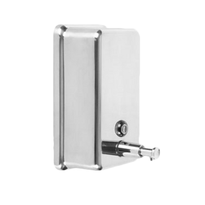 Thunder Group SLSD040V 40 Oz. Rectangular 18/8 Stainless Steel Vertical Soap Dispenser
