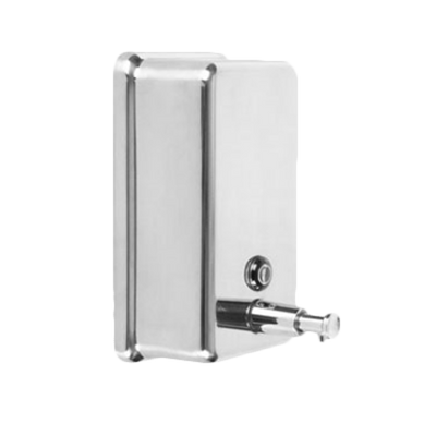 Thunder Group SLSD040V 40 Oz. Rectangular 18/8 Stainless Steel Vertical Soap Dispenser
