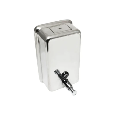 Thunder Group SLSD040V 40 Oz. Rectangular 18/8 Stainless Steel Vertical Soap Dispenser