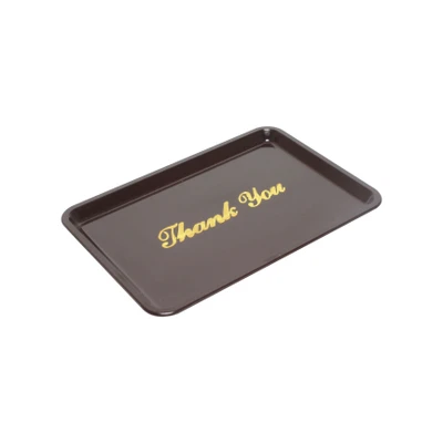 Thunder Group PLPT046BR 6.5" W Brown Plastic Tip Tray