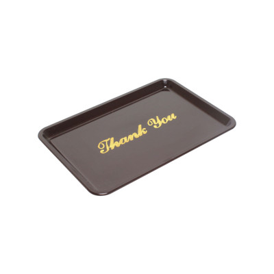 Thunder Group PLPT046BR 6.5" W Brown Plastic Tip Tray