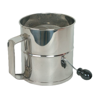 Thunder Group SLFS008 Stainless Steel Mirror Finish Rotary Flour Sifter