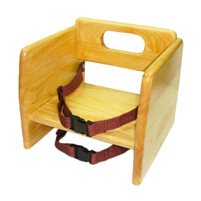 Thunder Group WDTHBS018 Natural Finish Wood Booster Seat
