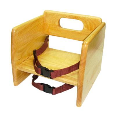 Thunder Group WDTHBS018 Natural Finish Wood Booster Seat