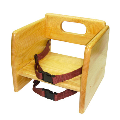 Thunder Group WDTHBS018 Natural Finish Wood Booster Seat