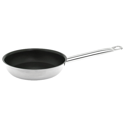 Thunder Group SLSFP311 11&quot; Dia. Round Stainless Steel Coated Fry Pans