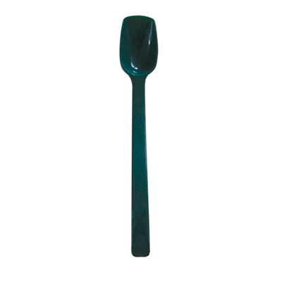 Thunder Group PLBS010GR 0.75 Oz. Green Polycarbonate Solid 10&quot; Buffet Spoon
