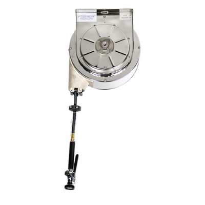 Fisher 75222 7" W Ceiling Mounted Stainless Steel Hose Reel Assembly