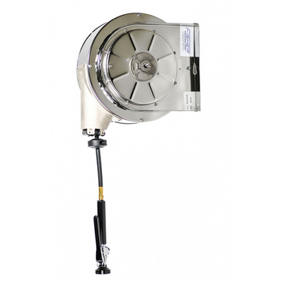 Fisher 75221 7" W Wall Mounted Stainless Steel Hose Reel Assembly