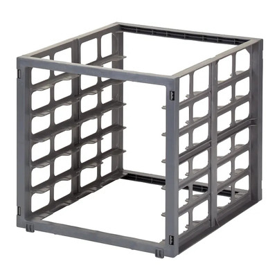 Cambro CSUPR1826S6580 200 Lb. Brushed Graphite High Impact Plastic Camshelving Ultimate Sheet Pan Rack