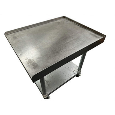 Quik n' Crispy QC10054 24" W x 30" D x 24" H Stainless Steel 1" Splash on Back and Sides Equipment Stand