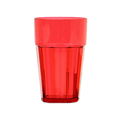 Thunder Group PLPCTB110RD 10 Oz. Red Polycarbonate Diamond Tumbler