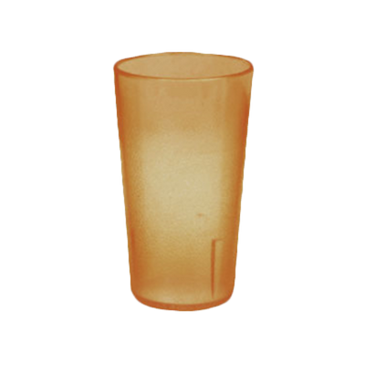 Thunder Group PLTHTB012A 12 Oz. Amber Plastic Textured Finish Tumbler