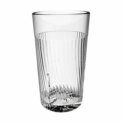 Thunder Group PLPCTB324CL 24 Oz. Clear Polycarbonate Swirl Finish Tumbler