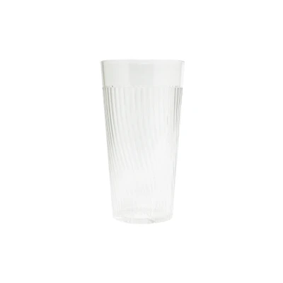 Thunder Group PLPCTB324CL 24 Oz. Clear Polycarbonate Swirl Finish Tumbler
