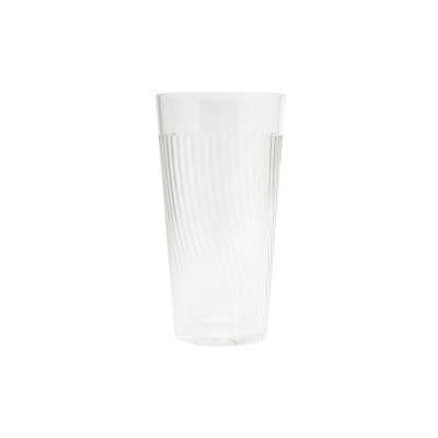 Thunder Group PLPCTB324CL 24 Oz. Clear Polycarbonate Swirl Finish Tumbler