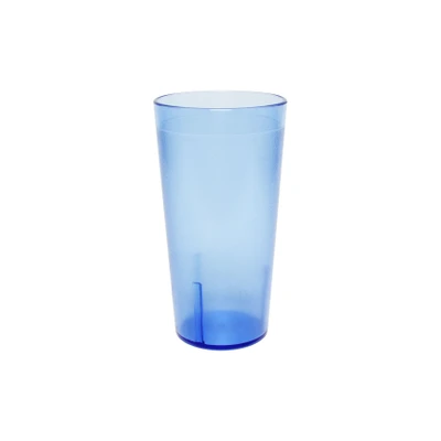 Thunder Group PLTHTB012B 12 Oz. Blue Plastic Textured Finish Tumbler