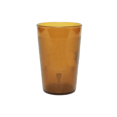 Thunder Group PLTHTB008A 8 Oz. Amber Plastic Textured Finish Tumbler