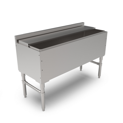 John Boos UBIB-1848-X 48" W Stainless Steel Slim-Line Underbar Ice Bin or Cocktail Unit