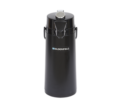 Bloomfield 7763-ALB 2.2 Liter Glass Liner Black Metal Body Lever Type Airpot