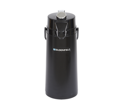 Bloomfield 7763-ALB 2.2 Liter Glass Liner Black Metal Body Lever Type Airpot