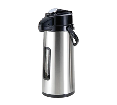 Bloomfield 7755S-ALM-1 2.2 Liter Glass Liner Brushed Stainless Steel Body Lever Pump Airpot