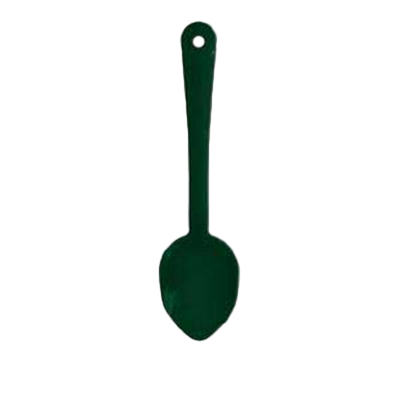 Thunder Group PLSS111GR 11&quot; Green Polycarbonate Solid Serving Spoon