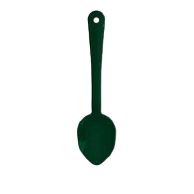 Thunder Group PLSS111GR 11" Green Polycarbonate Solid Serving Spoon