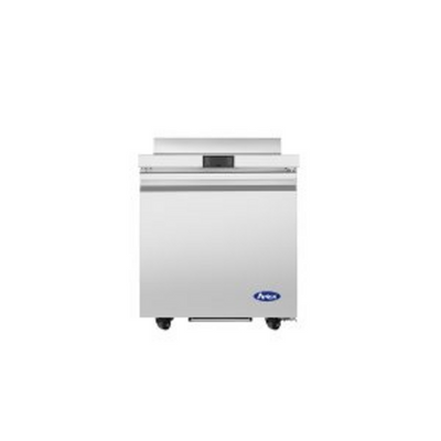 Atosa AWF27SD 6.53 Cu. Ft. Stainless Steel 2 Sections Field Reversible Self-Closing Doors Worktop Freezer - 115 Volts