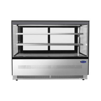 Atosa RDCS-60 20.2 Cu. Ft. Black Stainless Steel Floor Model Refrigerated Display Case - 120 Volts