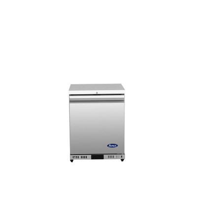 Atosa AUF24SD 3.7 Cu. Ft. Stainless Steel 1 Solid Door Reach-In Undercounter Freezer- 115 Volts