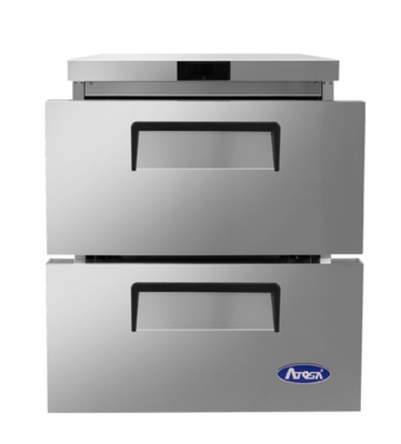 Atosa MGF8415GR 7.15 Cu. Ft. Solid Door Reach-In Undercounter Refrigerator - 115 Volts