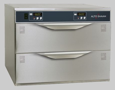 Alto-Shaam 500-2DI Stainless Steel Free Standing Halo Heat Warming 2 Drawers with Individual Digital Controls - 120 Volts