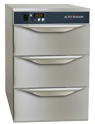 Alto-Shaam 500-3D Stainless Steel Free Standing Halo Heat Warming 3 Drawers - 120 Volts