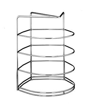 Alto-Shaam DC-2868 Chrome-Plated Plate "P" Carrier for Banquet Carts