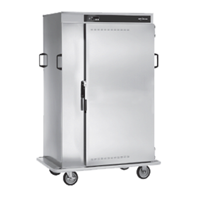 Alto-Shaam 1000-BQ2/128 128 Plate Capacity Stainless Steel Solid Doors Halo Heat Banquet Cart - 120 Volts