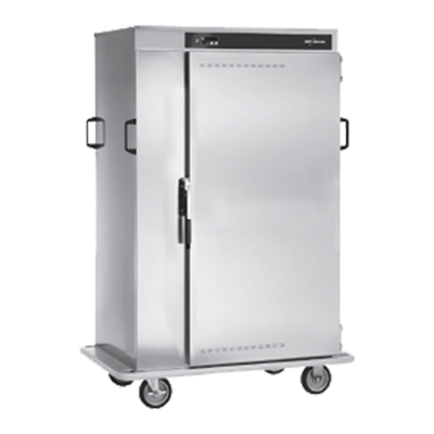 Alto-Shaam 1000-BQ2/128 128 Plate Capacity Stainless Steel Solid Doors Halo Heat Banquet Cart - 120 Volts