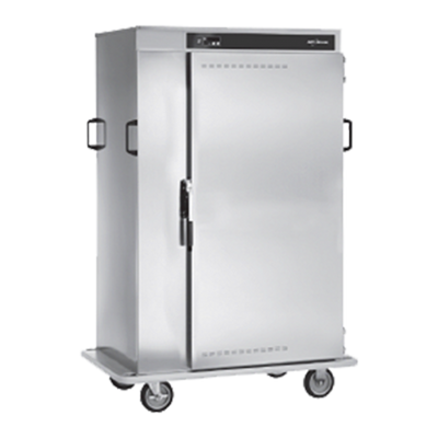 Alto-Shaam 1000-BQ2/128 128 Plate Capacity Stainless Steel Solid Doors Halo Heat Banquet Cart - 120 Volts