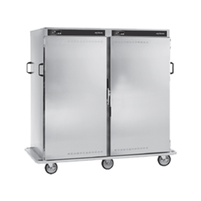 Alto-Shaam 1000-BQ2/192 192 Plate Capacity Stainless Steel Solid Doors Halo Heat Banquet Cart - 120 Volts