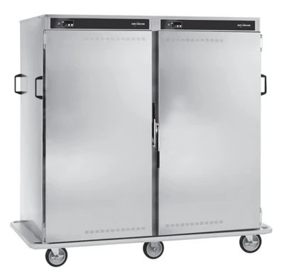 Alto-Shaam 1000-BQ2/192 192 Plate Capacity Stainless Steel Solid Doors Halo Heat Banquet Cart - 120 Volts