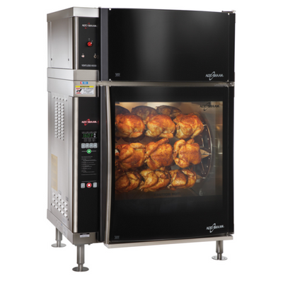 Alto-Shaam AR-7EVH 39.06" W Stainless Steel Electric Rotisserie Oven with Ventless Hood - 208 Volts