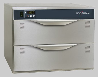 Alto-Shaam 500-2D Stainless Steel Free Standing Halo Heat Warming 2 Drawers - 120 Volts