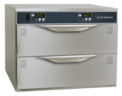 Alto-Shaam 500-2D Stainless Steel Free Standing Halo Heat Warming 2 Drawers - 120 Volts