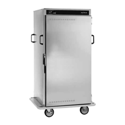 Alto-Shaam 1000-BQ2/96 96 Plate Capacity Stainless Steel Solid Doors Halo Heat Banquet Cart - 120 Volts