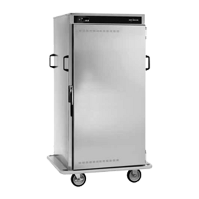 Alto-Shaam 1000-BQ2/96 96 Plate Capacity Stainless Steel Solid Doors Halo Heat Banquet Cart - 120 Volts