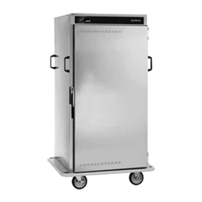 Alto-Shaam 1000-BQ2/96 96 Plate Capacity Stainless Steel Solid Doors Halo Heat Banquet Cart - 120 Volts