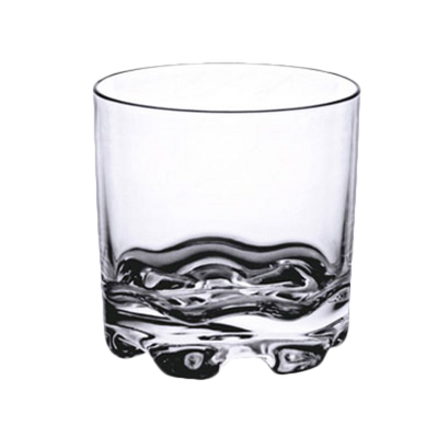 Thunder Group PLTHRG012C 12 Oz. Clear Polycarbonate Heavy Base Rock Glass