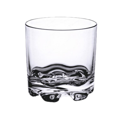 Thunder Group PLTHRG008C 8.5 Oz. Clear Polycarbonate Heavy Base Rock Glass