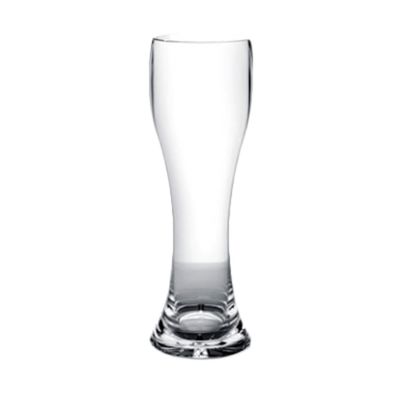 Thunder Group PLTHPS023C 23 Oz. Clear Polycarbonate Starburst Base Pilsner Glass