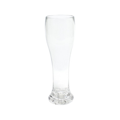 Thunder Group PLTHPS023C 23 Oz. Clear Polycarbonate Starburst Base Pilsner Glass